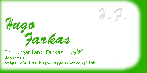 hugo farkas business card